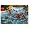 LEGO Jurassic World 77983 Mosasaurus Dinosaur Boat Attack (280 piezas, 3 minifiguras, a partir de 7 años)