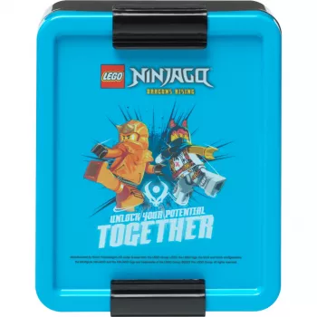LEGO Lunch Box Ninjago azul/negro PP con gráficos emoticonos 1,2L