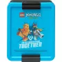 LEGO Fiambrera Ninjago Azul/Negro de PP con gráficos de emoticonos 1,2L