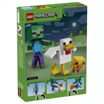 LEGO Minecraft 21582 Set de construcción Chicken Jockey