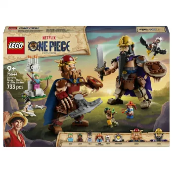 LEGO One Piece 75644 Dorry vs. Brogy – Giants of Little Garden set de construcción (1500 piezas, 3 minifiguras, a partir de 10 años)