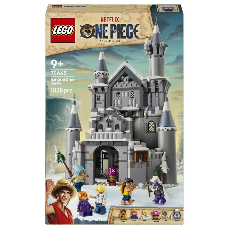 LEGO One Piece 75645 Set de construcción Battle at Drum Castle (1250 piezas, 7 minifiguras)