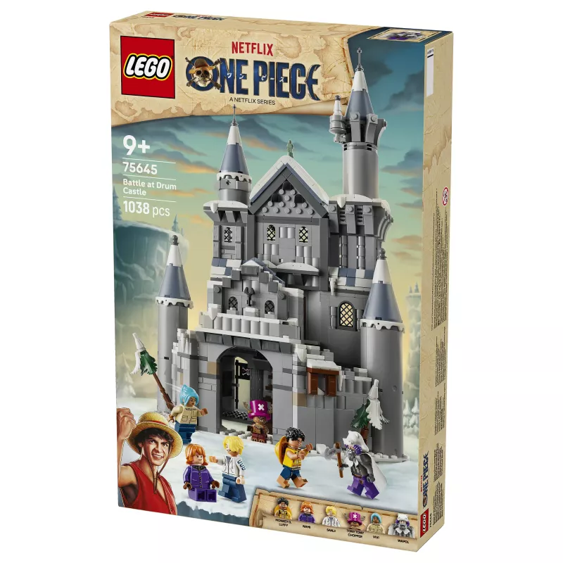 LEGO One Piece 75645 Set de construcción Battle at Drum Castle (1250 piezas, 7 minifiguras)