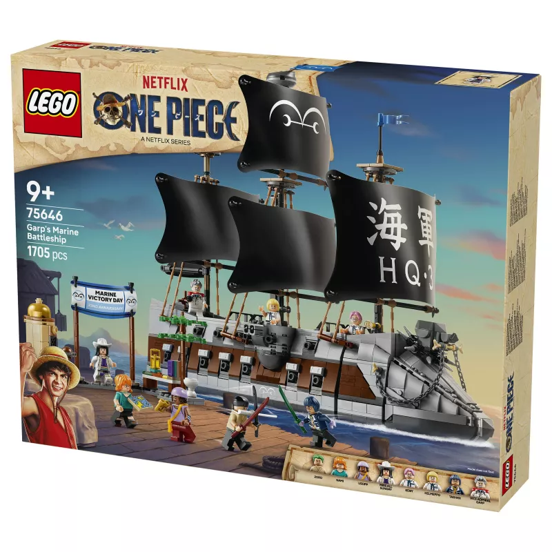 LEGO One Piece 75646 Garp's Marine Battleship set de construcción