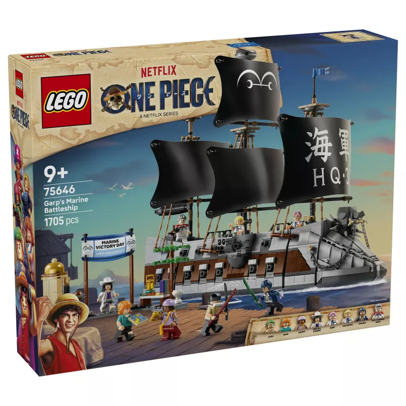 LEGO One Piece 75646 Garp's Marine Battleship set de construcción