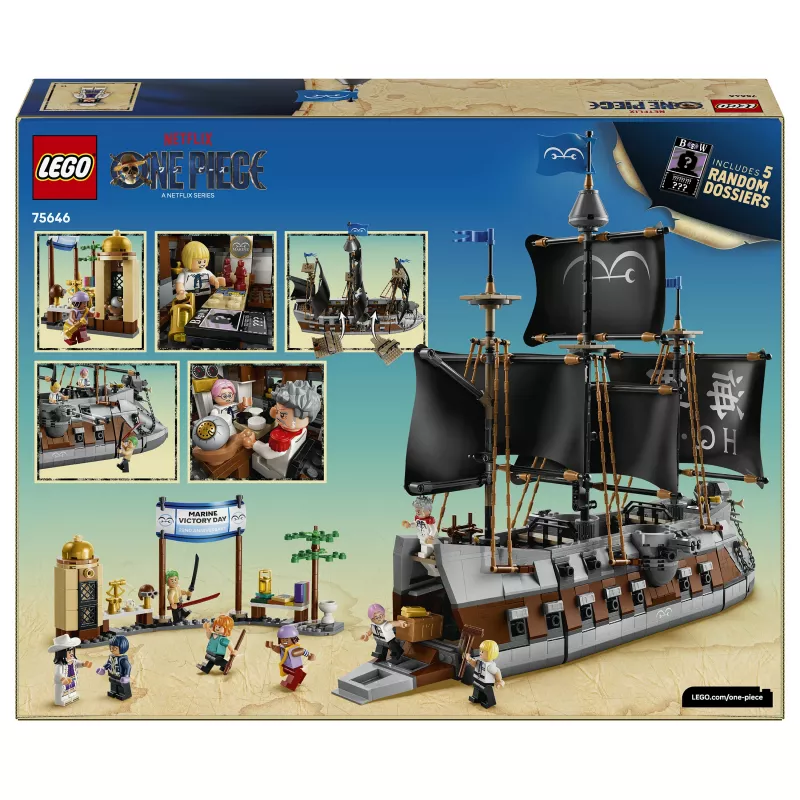 LEGO One Piece 75646 Garp's Marine Battleship set de construcción