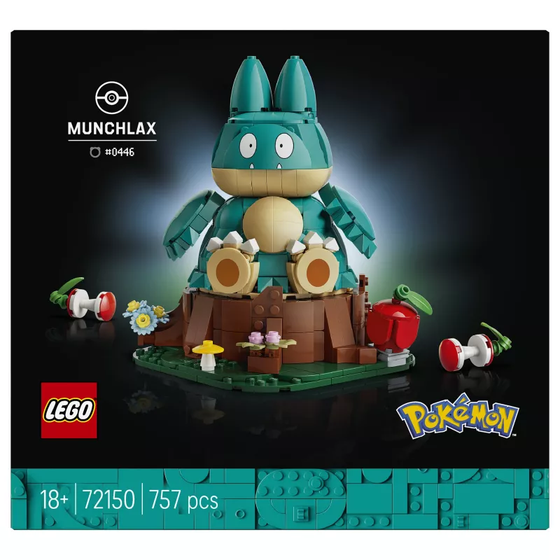LEGO Pokémon 72150 Munchlax figura de exposición para construir, para adultos (757 piezas)
