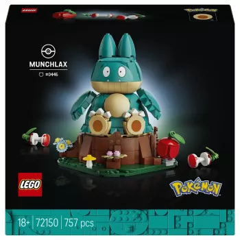 LEGO Pokémon 72150 Munchlax Figura construible (823 piezas, a partir de 10 años)