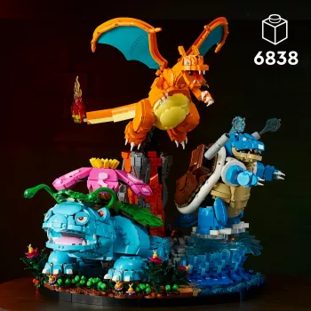 LEGO Pokemon 72153 Venusaur, Charizard y Blastoise