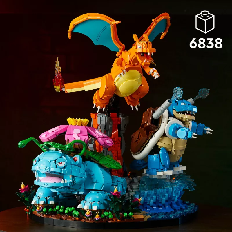 LEGO Pokemon 72153 Venusaur, Charizard y Blastoise