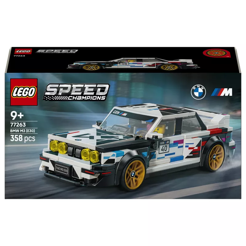 LEGO Speed Champions 77263 Coche de carreras BMW M3 (E30) set de construcción