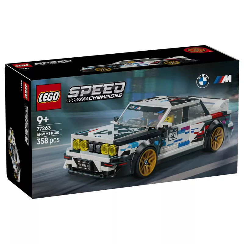 LEGO Speed Champions 77263 Coche de carreras BMW M3 (E30) set de construcción
