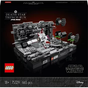 LEGO Star Wars Death Star Trench Run Diorama (75329) – set de construcción de 665 piezas para adultos