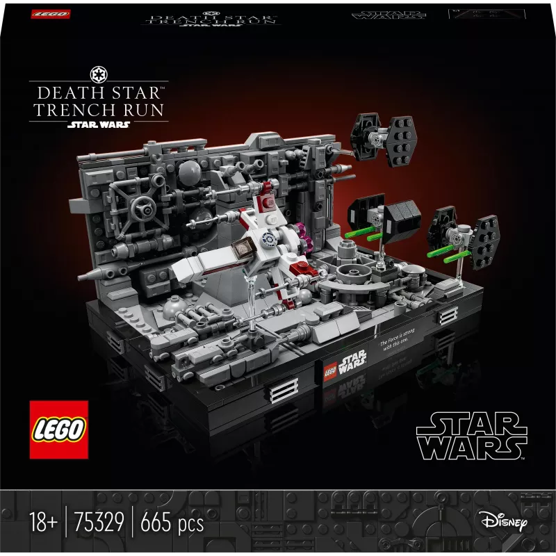 LEGO Star Wars 75329 diorama de la trinchera de la Estrella de la Muerte, set de construcción