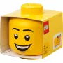LEGO Storage Head Happy Boy pequeño amarillo 2 litros