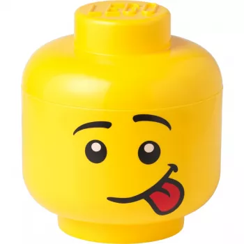 LEGO Storage Head Silly Large Yellow 8.5L recipiente de almacenamiento cabeza de minifigura