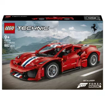 LEGO Technic 42235 Ferrari 488 Pista Set de modelo de coche de carreras