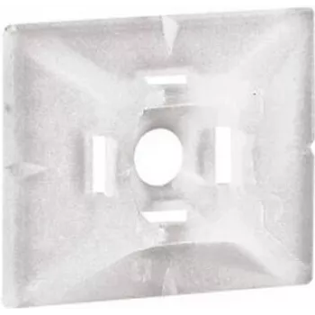 Legrand 032065 Base para bridas, autoadhesiva y atornillable, natural, 100 uds.