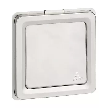 Interruptor y conmutador universal Legrand Soliroc 077811, 1 polo, 10AX, 250V, IP55, IK10, gris