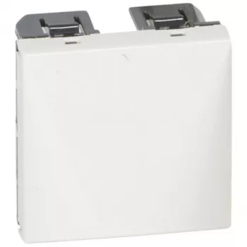 Legrand Valena Life salida de cable 2 módulos blanco con alivio de tracción - 077550