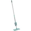 LEIFHEIT Picobello Micro Duo fregona con escurridor de palanca, cabezal de microfibra de 33 cm, mango de acero de 140 cm, verde/blanco