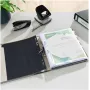 Archivador Leitz 1050 Standard A4 52 mm negro cartón reciclado con ranuras, agujero para el dedo, esquinas metálicas 1050-50-95