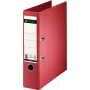 LEITZ 180° Archivador A4 80 mm Rojo Cartón Revestimiento de papel completo 1007-00-25