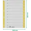 LEITZ A4 Separadores Amarillo 160 g/m² pack de 25 16523015
