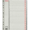 LEITZ Índices de plástico A4 extra anchos en blanco, 20 divisiones, perforación universal, blanco translúcido 1278-00-00