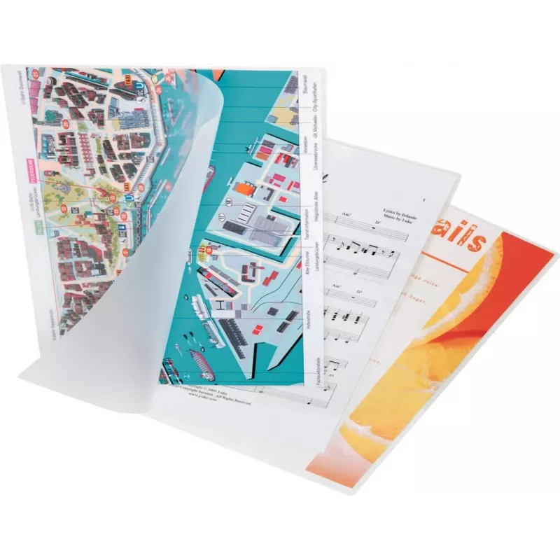 Leitz A4 Fundas de laminar, 80 micras, brillante, pack de 100, jam-free UDT 7430-00-02