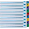 Esselte A4 Mylar Separadores con índice A-Z, 20 partes, multicolor (100167)