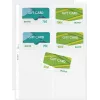 LEITZ Funda presentadora de tarjetas de visita para 16 tarjetas, A4, PP transparente, 0,11 mm, apertura lateral, apta para archivo (4758-30-03)