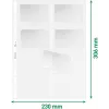 LEITZ Funda presentadora de tarjetas de visita para 16 tarjetas, A4, PP transparente, 0,11 mm, apertura lateral, apta para archivo (4758-30-03)