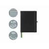 LEITZ Complete Cuaderno, formato iPad, cuadriculado, 80 hojas papel marfil 96 g/m², aspecto piel, negro 4473-00-95