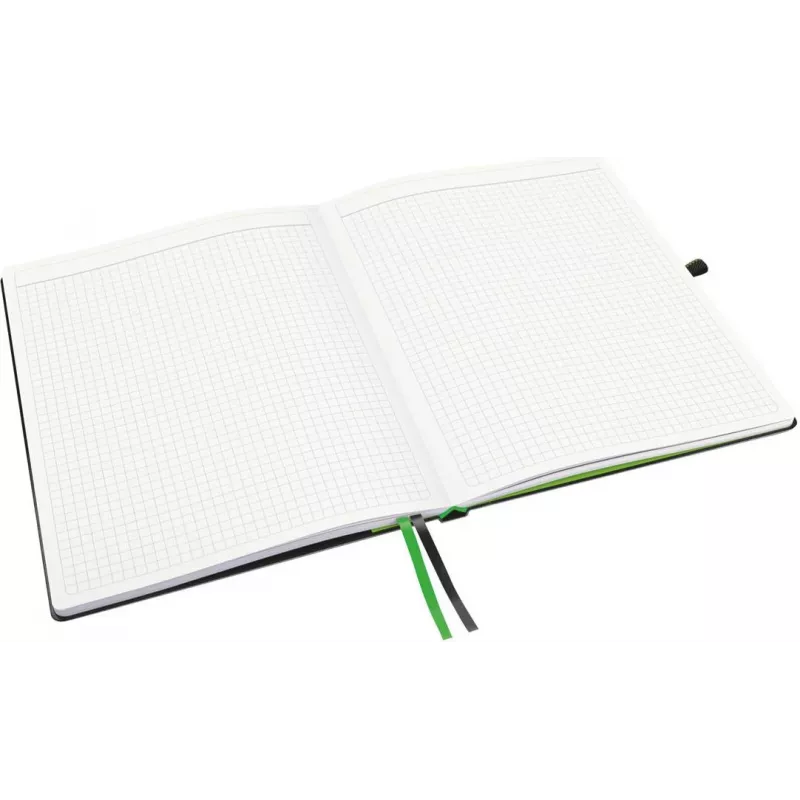 LEITZ Complete Cuaderno, formato iPad, cuadriculado, 80 hojas papel marfil 96 g/m², aspecto piel, negro 4473-00-95