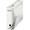 LEITZ easyboxx Caja de archivo blanca 100 mm de lomo, 100% cartón ondulado reciclado, solapas de cierre dobles, pack de 25 (6132-00-00)