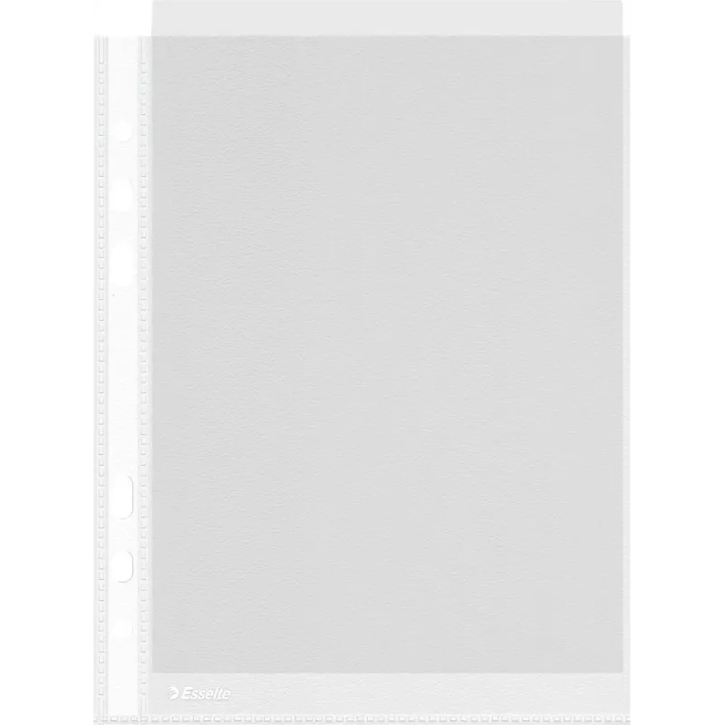 LEITZ Esselte Fundas A5 multitaladro 50 micras transparente pack de 100 23782