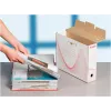 LEITZ Esselte caja de archivo, lomo 100 mm, cartón ondulado blanco con líneas preimpresas para la organización (128201)