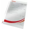LEITZ Esselte Funda de documentos estándar A4, polipropileno, cristal transparente, 0,06 mm, apertura superior, segura para documentos, perforación múltiple, borde reforzado, pack de 100 (925008)