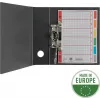 LEITZ separador de cartón extragrueso, en blanco, A5, 6 partes, gris 230 g/m², portada con cuadrícula para escribir 4355-00-85