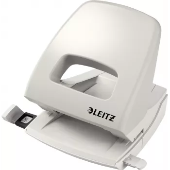LEITZ Nexxt 5005 Perforadora metálica, capacidad 25 hojas, Gris 5005-00-85