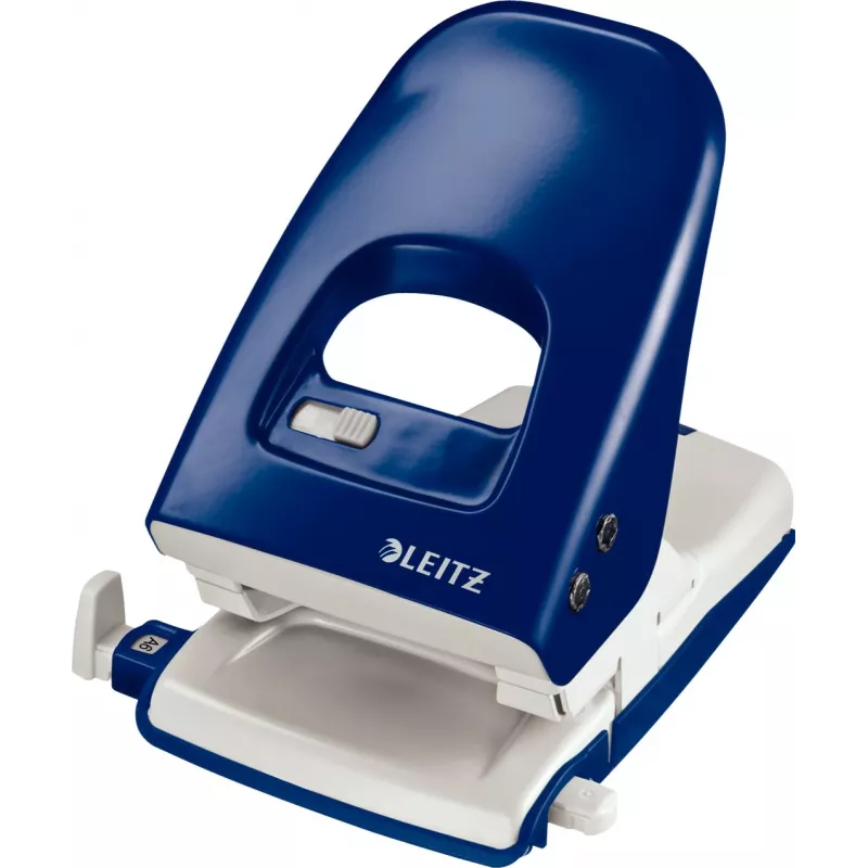 LEITZ Nexxt 5138 azul perforadora de 40 hojas y 2 agujeros con base metálica y parte superior de plástico 5138-00-35