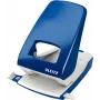 LEITZ Nexxt 5138 azul perforadora de 40 hojas y 2 agujeros con base metálica y parte superior de plástico 5138-00-35