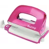 Leitz NeXXt Series WOW mini perforadora metálica, rosa, 2 taladros, 10 hojas, acabado metálico 5060-10-23