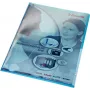 LEITZ Funda de documentos Premium A4, PVC, Azul, 0,15 mm, abierta por arriba y por los lados, apta para archivo, película rígida (4100-00-35)
