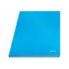 LEITZ Solid Cuaderno A4 rayado negro 80 hojas tapa dura cosido con goma, portabolígrafos, marcapáginas y bolsillo interior 46640030