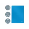 LEITZ Solid Cuaderno A4 rayado negro 80 hojas tapa dura cosido con goma, portabolígrafos, marcapáginas y bolsillo interior 46640030