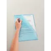 LEITZ funda de documentos estándar A4, polipropileno, granulado, azul, 0,13 mm, abierta por arriba y por los lados, segura para documentos, con pestaña 4000-00-35