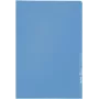 LEITZ funda de documentos estándar A4, polipropileno, granulado, azul, 0,13 mm, abierta por arriba y por los lados, segura para documentos, con pestaña 4000-00-35