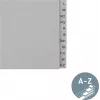 Índice de papel LEITZ A-Z, A4, media altura, 20 partes gris, 100 g/m², perforación 80 mm, con refuerzo de agujeros (6095-00-85)
